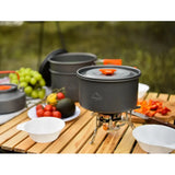 Camping Cookware Tableware Set Black Camp Cooking - Tophatter Daily Deals