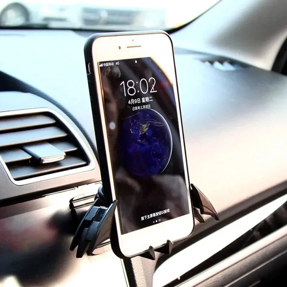 Bat Car Mobile Phone Holder Car Air Outlet Mobile Phone Holder Navigation Support for 4-6.5 Inch Devices Creative Car Interior - Tophatter Daily Deals
