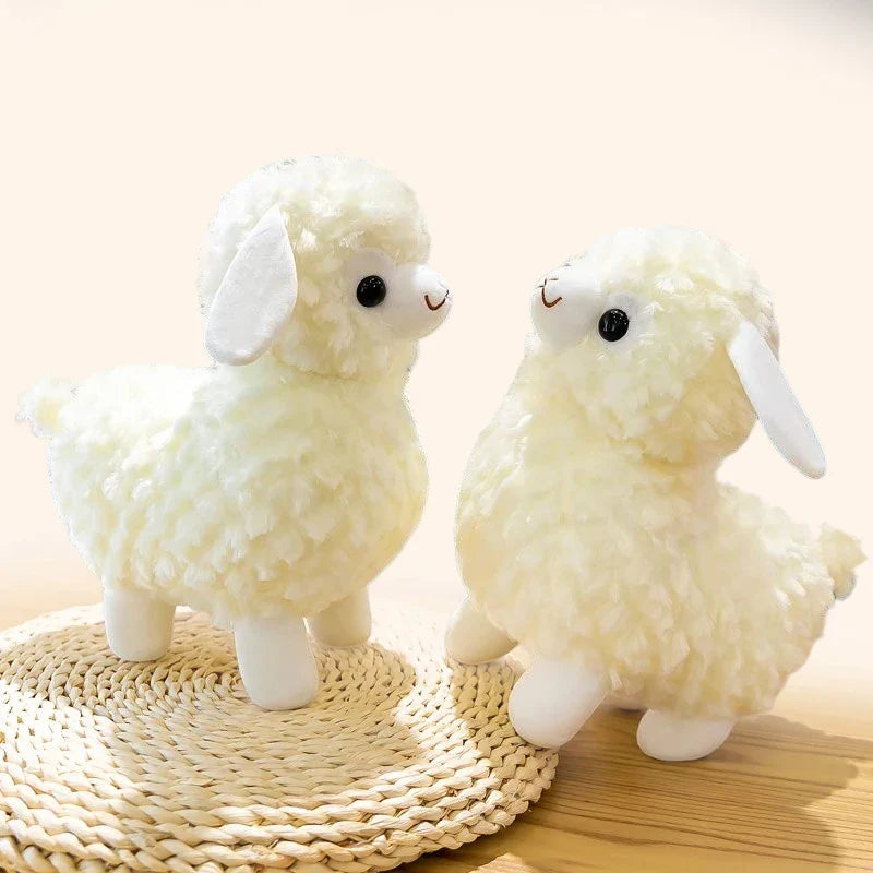 White Alpaca Sheep Llama Stuffed Plush Toy Animals - Tophatter Daily Deals