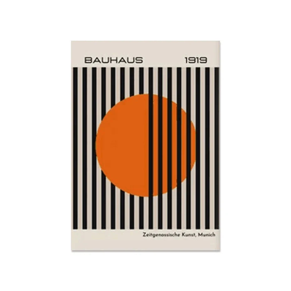 Bauhaus Abstract Geometric Posters Vertical Canvas Art B - Tophatter Daily Deals