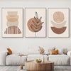 Abstract Boho Canvas Wall Art Trio Neutral Modern Decor - Tophatter Daily Deals