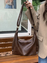 Soft Versatile Womens Hobo Bag - Slouchy, Faux Leather - Tophatter Daily Deals