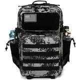 45L Tactical Backpack Waterproof Rucksack Black Camo Backpacks - Tophatter Daily Deals