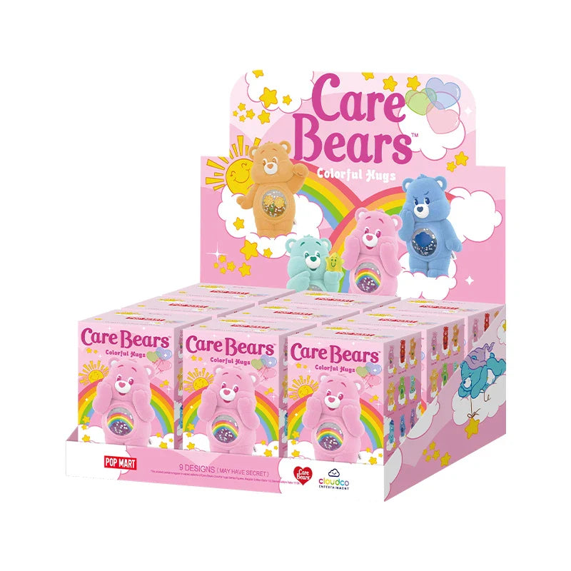 Genuine Pop Mart Care Bears Colorful Hugs Series Blind Box Figure Full Set of 9 Boxes Animals - Tophatter Daily Deals