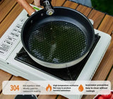 Camping Non-Stick Frying Pan Silver Camp Cooking - Tophatter Daily Deals