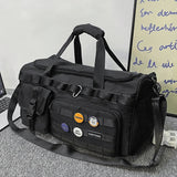 Foldable Dry-Wet Separation Gym Travel Bag Black Duffel Bags - Tophatter Daily Deals