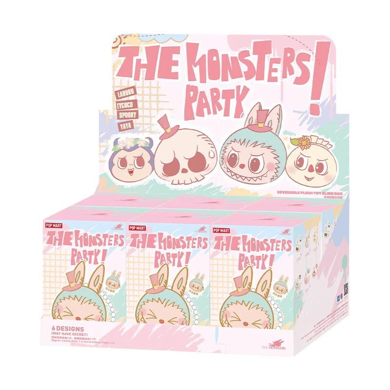 Genuine Pop Mart The Monsters Labubu Party Series - Reversible Plush Mystery Box Full Set of 6 Boxes Mythical - Tophatter Daily Deals