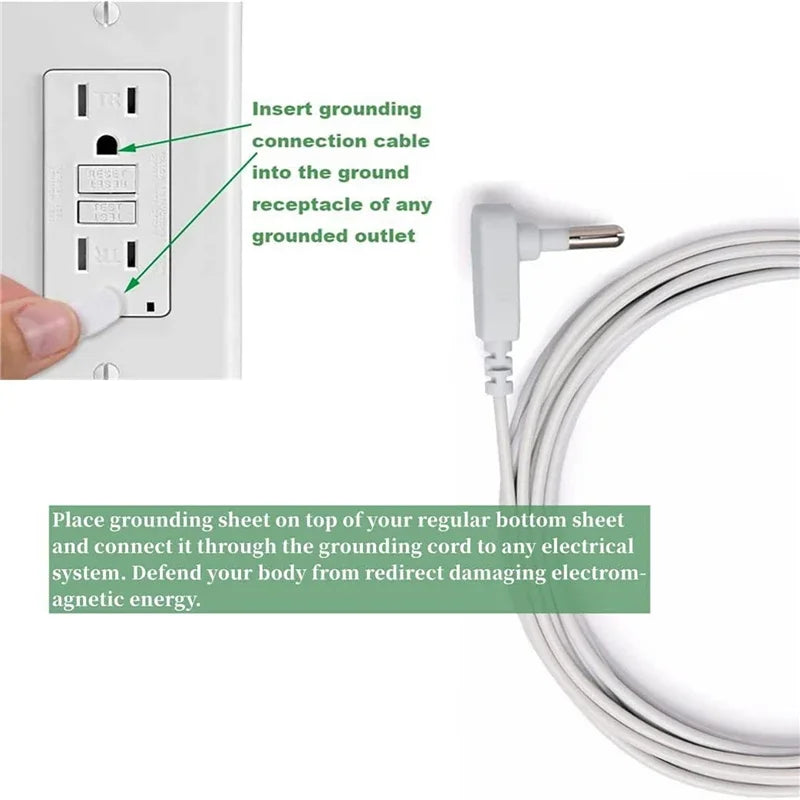 Earthing Bed Sheet Grounding Sheet Anti Static Sleep - Tophatter Daily Deals