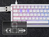 Mechanical 65 Percent Magnetic Wired Keyboard RGB Backlit - Tophatter Daily Deals