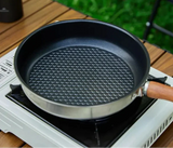 Camping Non-Stick Frying Pan Silver Camp Cooking - Tophatter Daily Deals