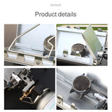 Camping Foldable Cartridge Stove Silver Camp Cooking - Tophatter Daily Deals