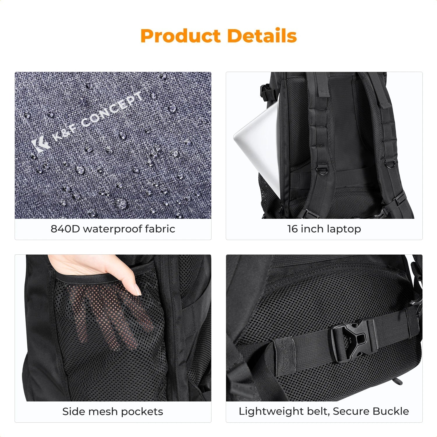 Camera Backpack with Tripod Strap Outdoor Black Backpacks - Tophatter Daily Deals