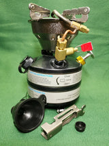 Portable Camping Gasoline Stove Black Camp Cooking - Tophatter Daily Deals