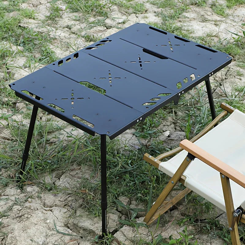 Tactical Folding Camping IGT-Compatible Table Black Camp Furniture - Tophatter Daily Deals
