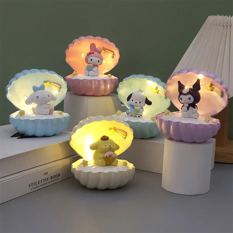 Sanrio Kuromi Cinnamoroll My Melody LED Shell Night Light Lamp Anime - Tophatter Daily Deals