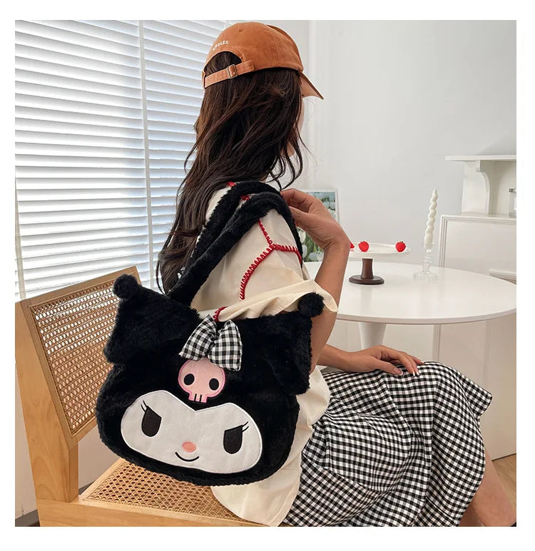 Sanrio Plush Cinnamoroll My Melody Kuromi Tote Shoulder Bag Anime - Tophatter Daily Deals