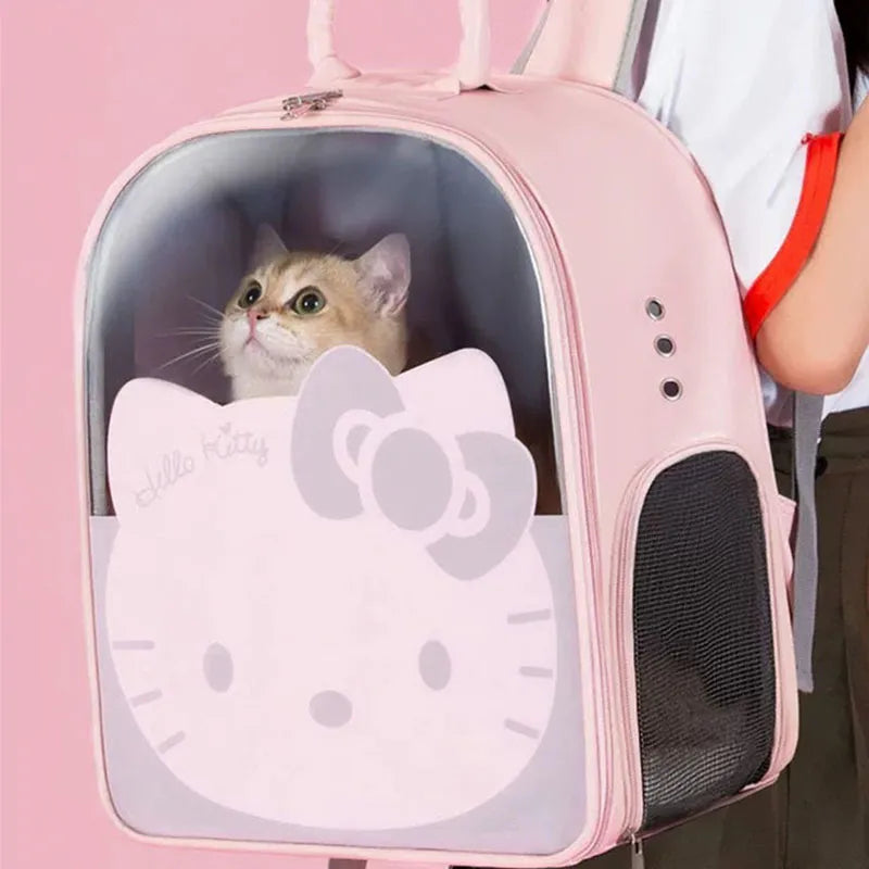 Hello Kitty Window Breathable Travel Bag Pet Small Dog Cat Carrier Backpack Animals - Tophatter Daily Deals
