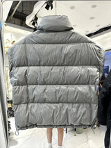 Insulating Women’s Down Vest - Cropped, Duck, Winter - Tophatter Daily Deals