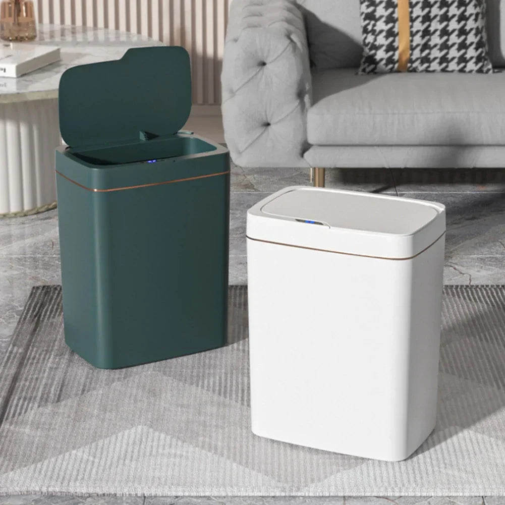 Smart Sensor Trash Can 15L 18L Touchless Quiet Waterproof - Tophatter Daily Deals