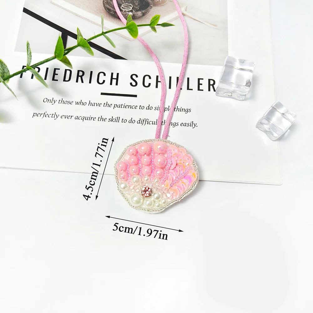 Coconut Tree Sequin Patch Keyring Bag Pendant Handmade F1 - Tophatter Daily Deals