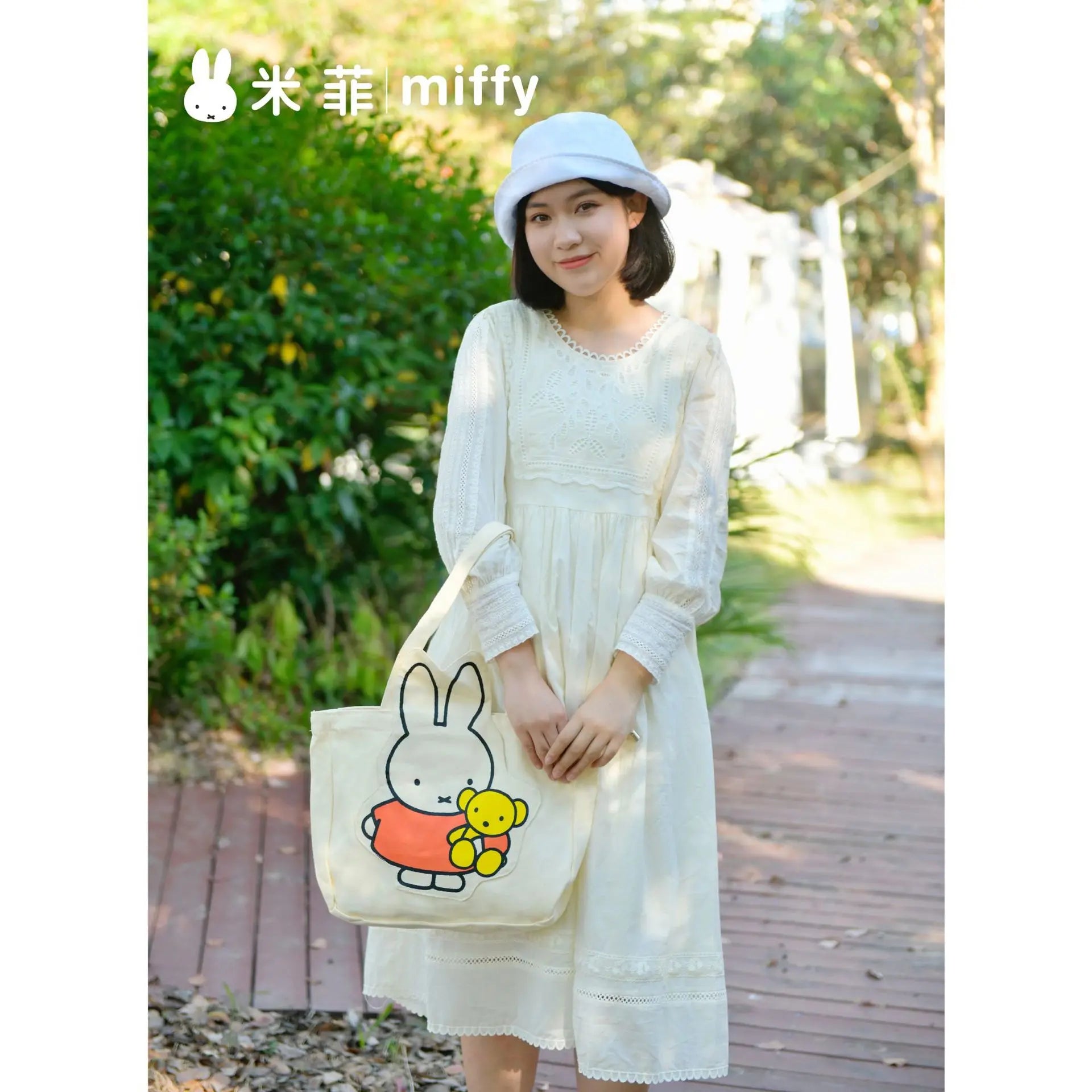 Miffy Bunny Canvas Tote Bag Animals - Tophatter Daily Deals