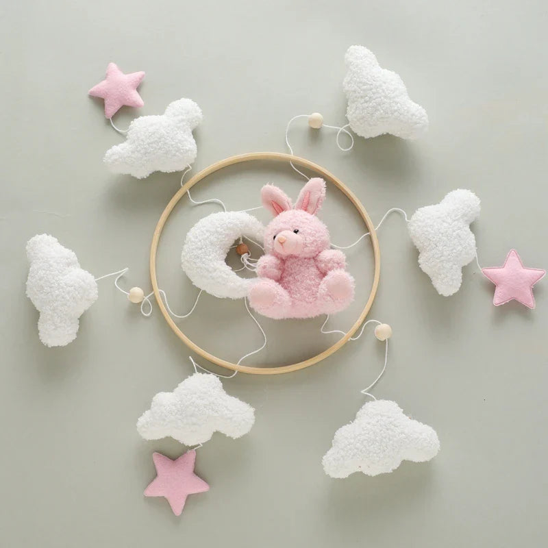 Baby Crib Mobile Wooden Musical Newborn Sensory Toys - Tophatter Daily Deals