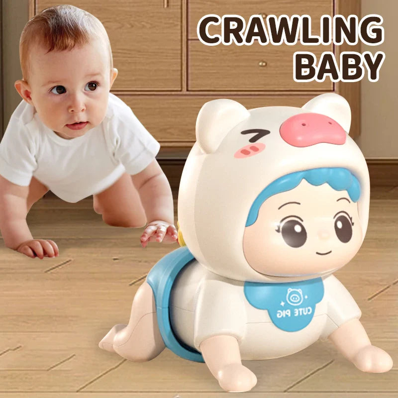 Baby Crawling Guide Toy Newborn Sensory Toys Music Aid - Tophatter Daily Deals