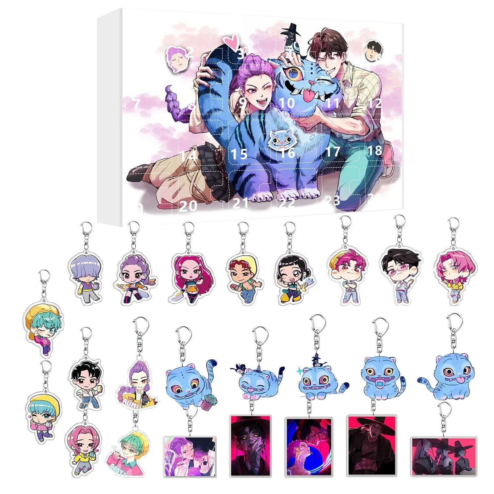 Kpop Advent Calendar 24 Day Demon Hunters Keychain Gift 18 - Tophatter Daily Deals
