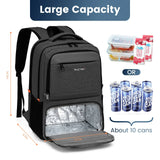 Waterproof Insulated Cooler Backpack Black Backpacks - Tophatter Daily Deals
