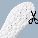 4D Massage Insoles Shock Absorbent Breathable Comfort Plantar Fascia Insole - Tophatter Daily Deals