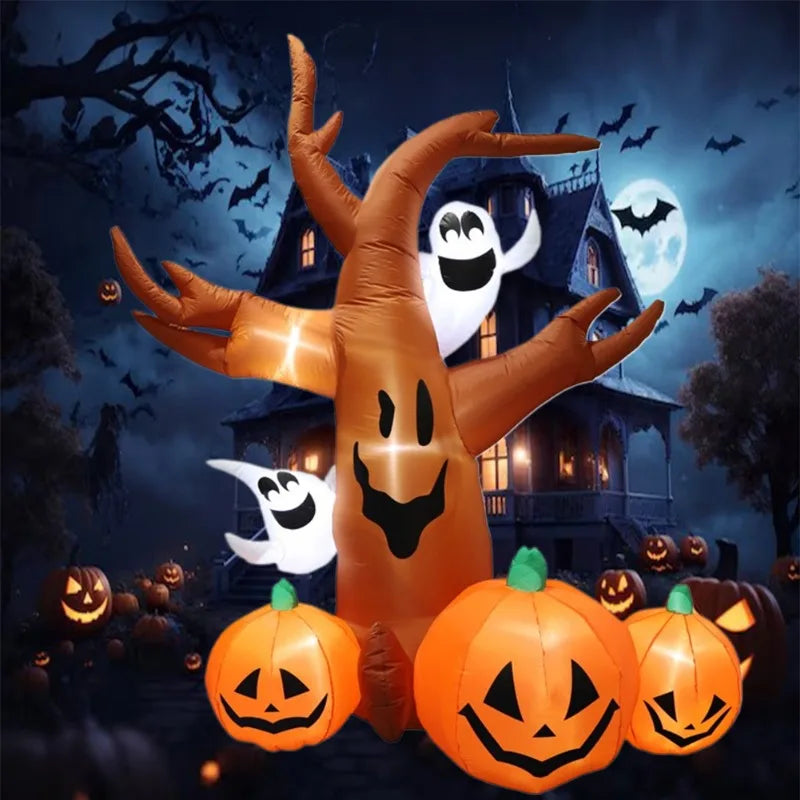 Inflatable Halloween Decoration Pumpkin Tree Outdoor Fall 2025 - Tophatter Daily Deals