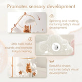 Baby Crib Mobile Wooden Nursery Newborn Sensory Toys - Tophatter Daily Deals