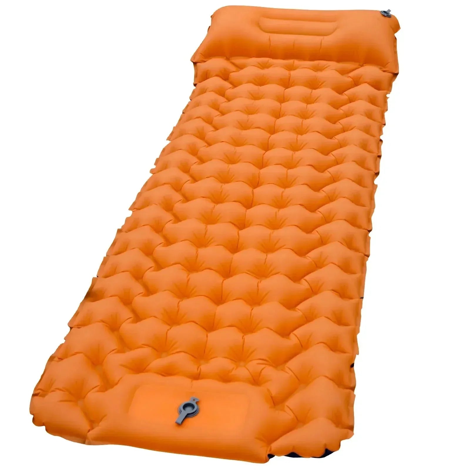 Sleeping Pad with Built-In Pillow Pump Orange Camping & Hiking - Tophatter Daily Deals