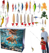 Fishing Advent Calendar 24-Day Christmas Countdown Kit - Tophatter Daily Deals