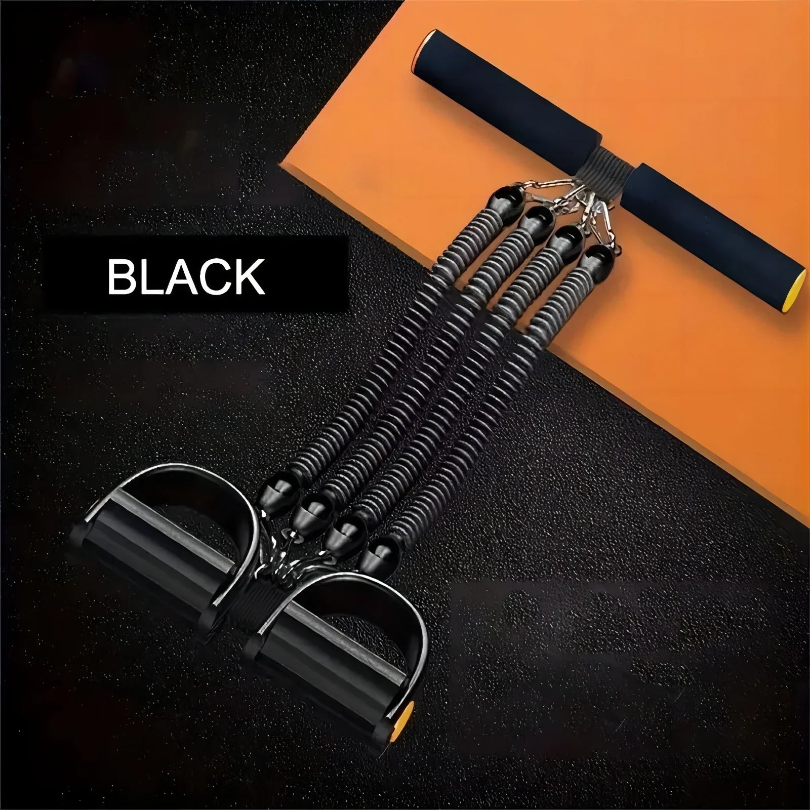 Pedal Tension Rope Puller Black Fitness - Tophatter Daily Deals