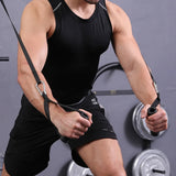 Tricep Rope Pulldown Attachment Black Fitness - Tophatter Daily Deals