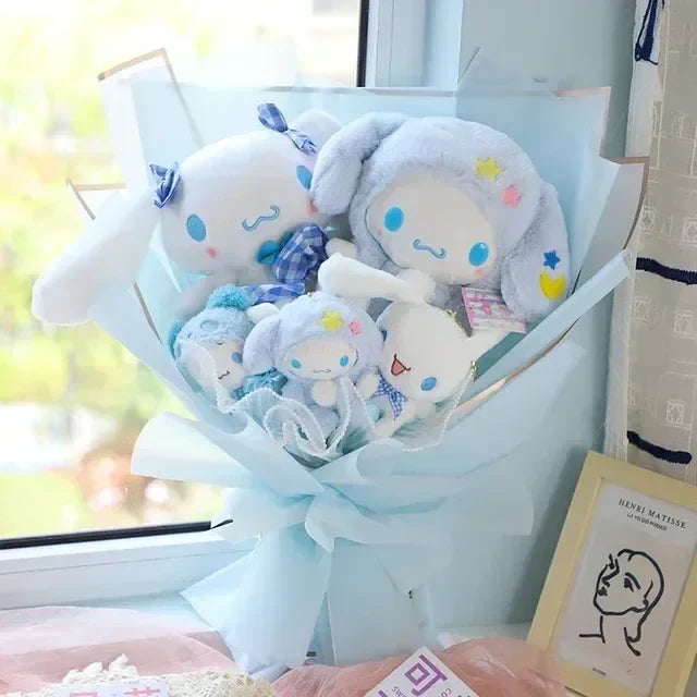 Sanrio Gift Plush Flower Bouquet Cinnamoroll (Light Blue) Anime - Tophatter Daily Deals