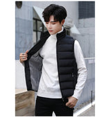 Insulating Men's Puffer Vest - Quilted Cotton Blend, Winter - Tophatter Daily Deals