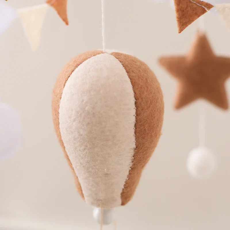 Hot Air Balloon Crib Mobile Newborn Sensory Toys Soothing - Tophatter Daily Deals