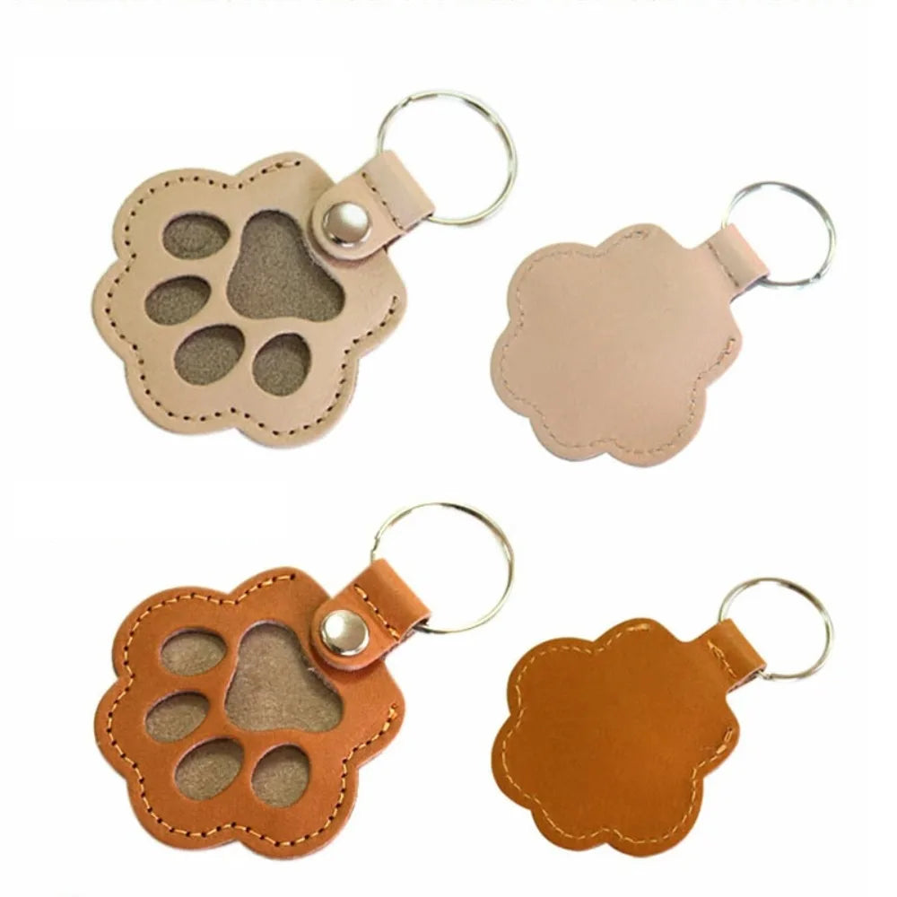 Pet Hair Keychain Paw Pendant PU Leather Hair Holder - Tophatter Daily Deals