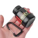 Mini Portable Protein Powder Bottles with Keychain Health Funnel Medicine Bottle Small Water Cup Outdoor Sport Storage - Tophatter Daily Deals