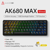 Mechanical Keyboard Sixty Mini Wireless ARGB Magnetic Hall Black - Tophatter Daily Deals