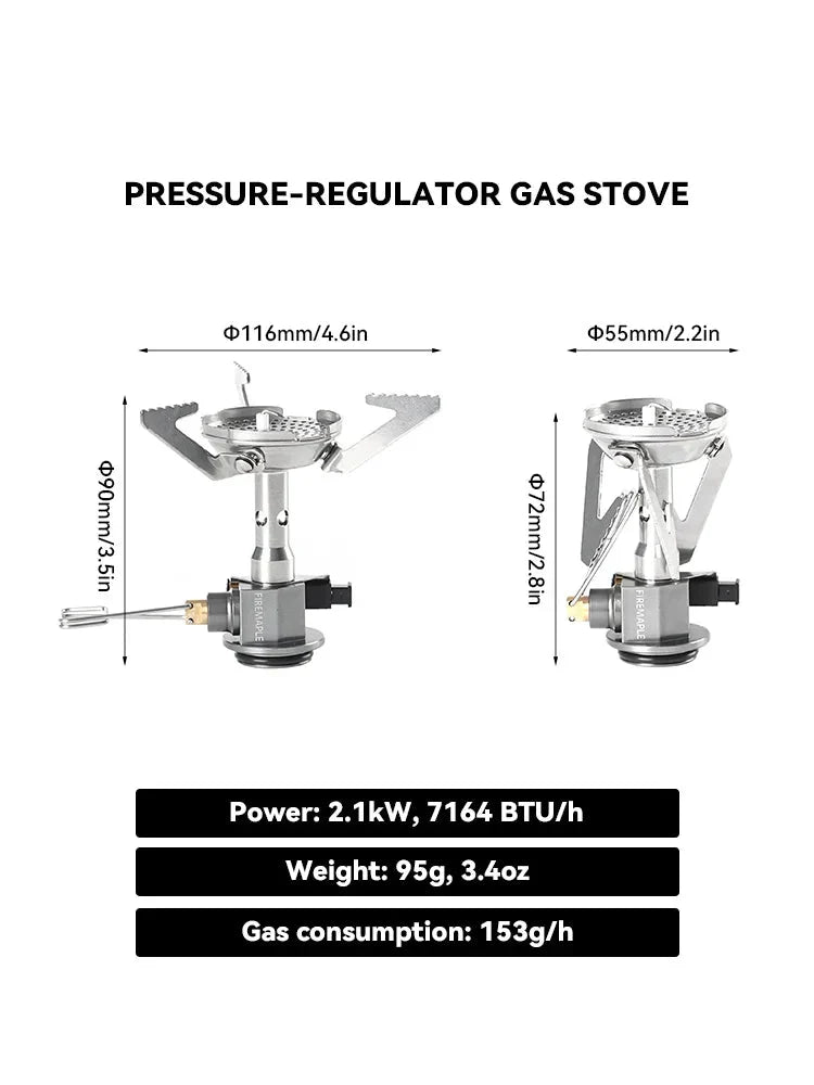Pressure-Regulator Propane Camping Stove Silver Camp Cooking - Tophatter Daily Deals
