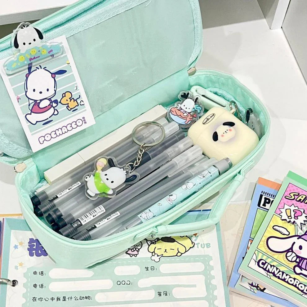Pochacco Sanrio Pencil Case Kawaii For Pens Anime - Tophatter Daily Deals