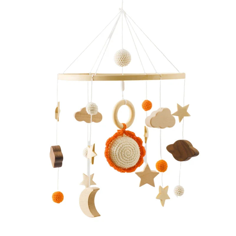 Hot Air Balloon Crib Mobile Newborn Sensory Toys Soothing Sun - Tophatter Daily Deals