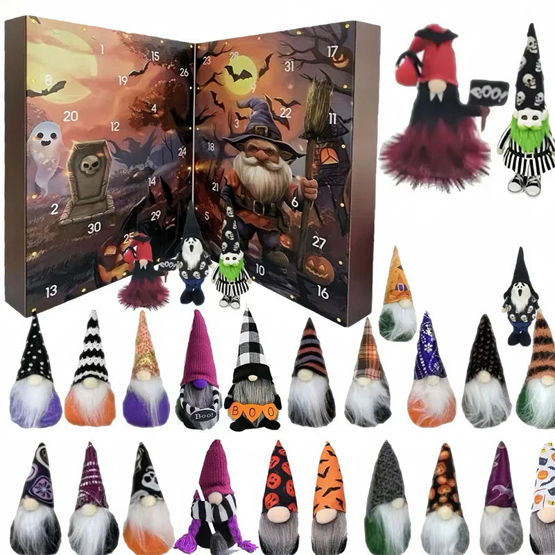 Halloween Gnome Advent Calendar Countdown With 24 Gnomes 2025 C - Tophatter Daily Deals