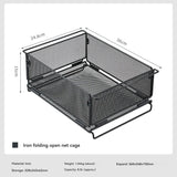 IGT Outdoor Table Unit Basket Storage Net Cage Silver Camp Furniture - Tophatter Daily Deals