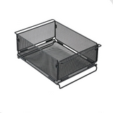 IGT Outdoor Table Unit Basket Storage Net Cage Silver Camp Furniture - Tophatter Daily Deals