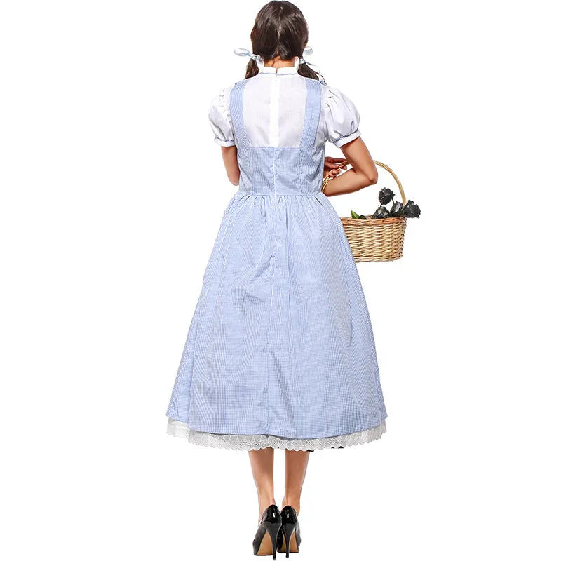 Dorothy Blue Gingham Dress Costume Halloween 2025 Cosplay - Tophatter Daily Deals