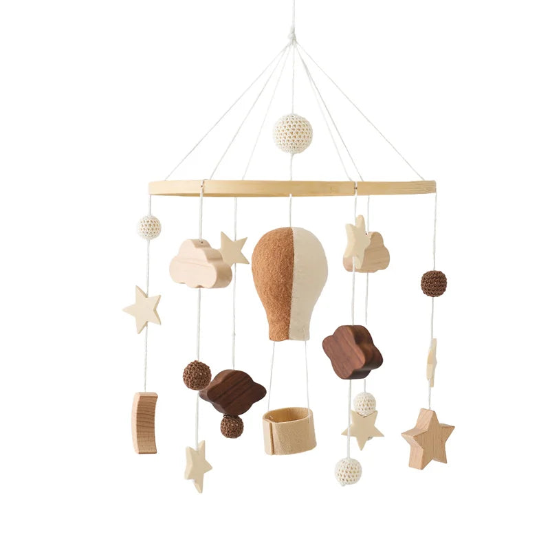 Hot Air Balloon Crib Mobile Newborn Sensory Toys Soothing Balloon-04 - Tophatter Daily Deals